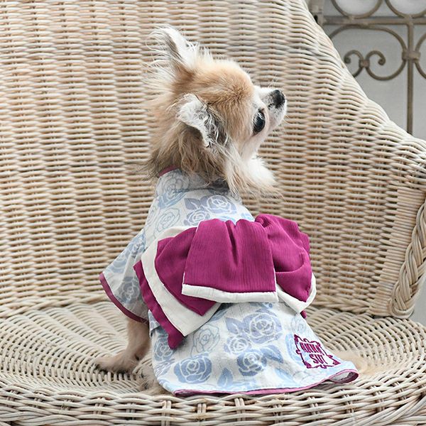 ANNASUI（アナスイ）バラプリント浴衣｜犬服・ペットグッズ専門店